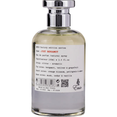 Just Bergamota Edición Factory, Eau De Parfum, 100ml